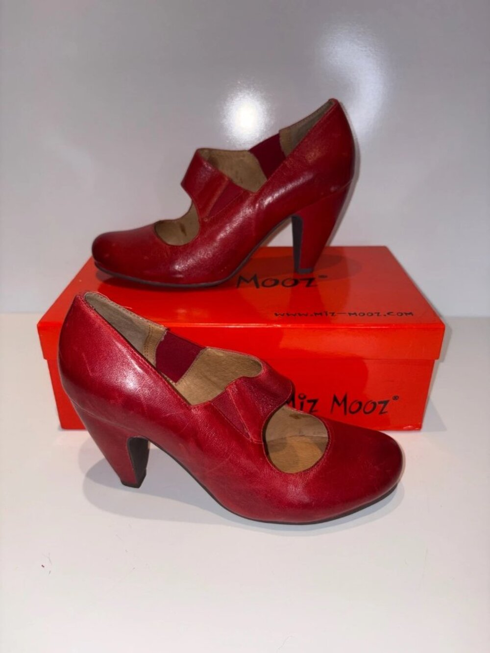 Mix Mooz Simone Dark Red Leather shoes